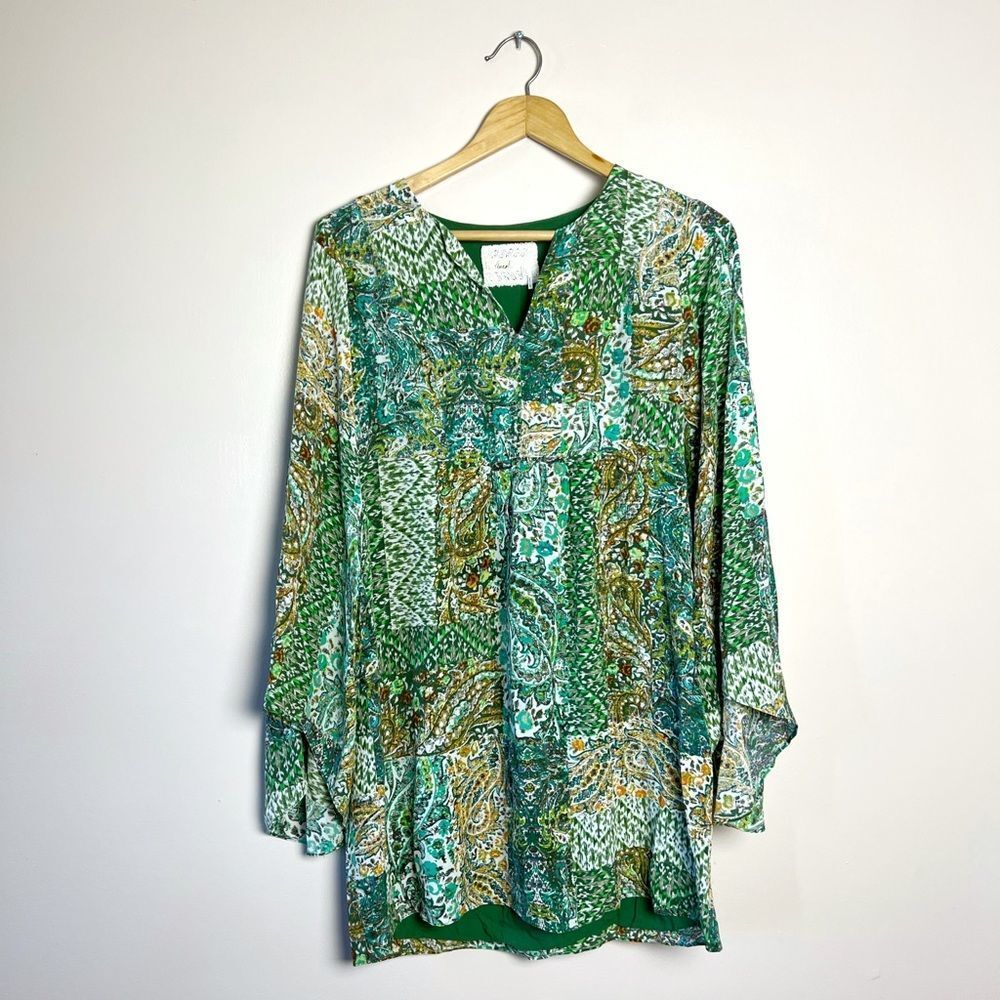 CLEARANCE! Green Floreat Amelie Boho Tunic Dress Size 6 EUC